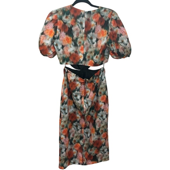 NWT J. Crew Cutout dress in Liberty Fabric Hazy Days Floral in Size 4 - Picture 4 of 4